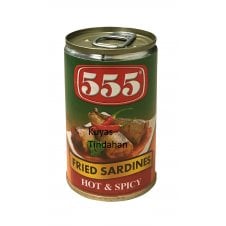 555 Fried Sardines Hot & Spicy 155g - NEW LOWER PRICE!