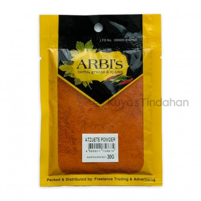 Arbi's Atzuete (Annatto) Powder 30g
