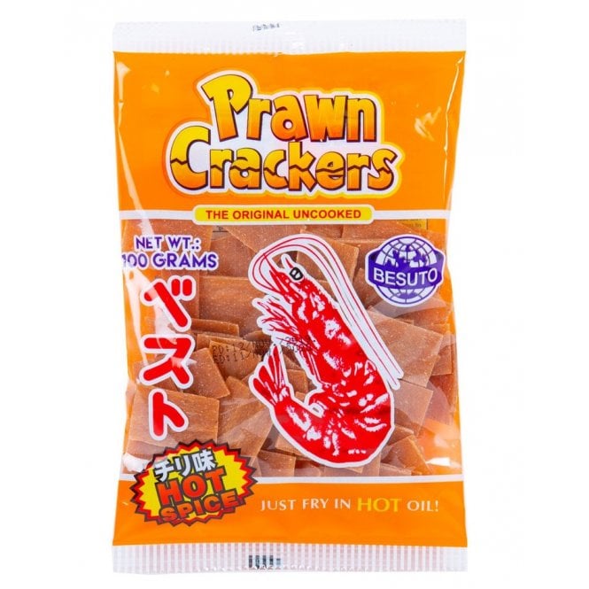 Besuto Prawn Crackers HOT SPICE 250g (Large) 