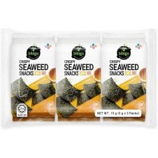 Bibigo Crispy Seaweed Snacks Sesame 5g x 3 (15g)