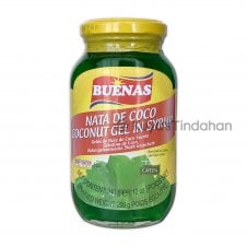 Buenas GREEN Coconut Gel 340g (Nata de Coco) - NEW LOWER PRICE!