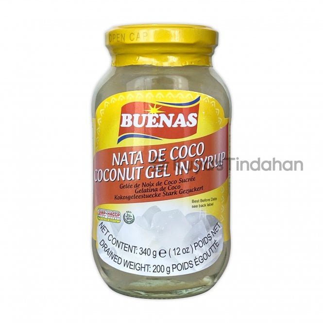 Buenas WHITE Coconut Gel 340g (Nata de Coco) - NEW LOWER PRICE!
