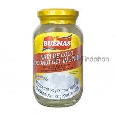 Buenas WHITE Coconut Gel 340g (Nata de Coco) - NEW LOWER PRICE!