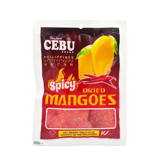 Cebu Brand Profood SPICY Dried Mangoes 100g