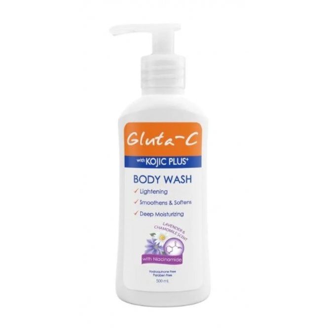 Gluta-C with Kojic Plus Body Wash 500ml - Lavender & Chamomille Scent - HALF PRICE OFFER!
