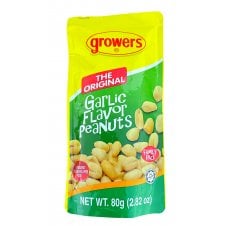 Growers GARLIC Flavoured Peanuts Nuts 80g - Family Pack