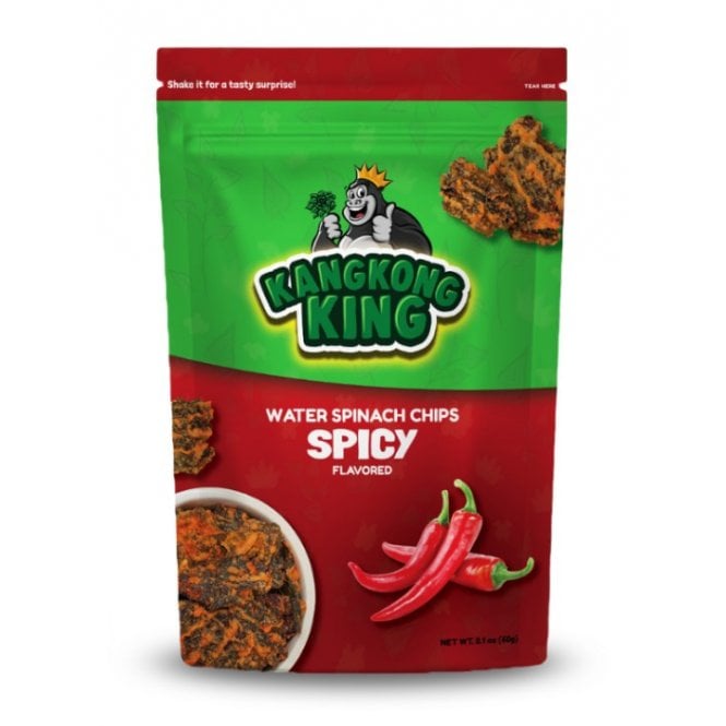 Kangkong King Crispy Spinach Chips SPICY 60g