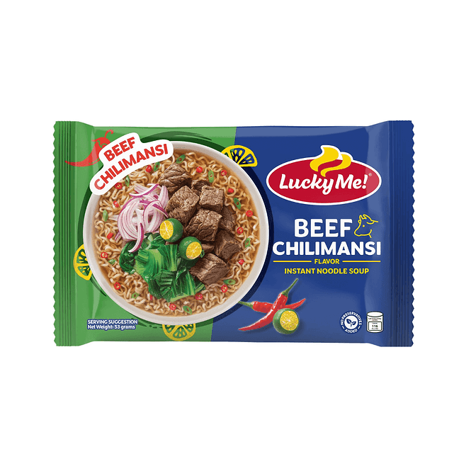 Lucky Me Beef Chilimansi Instant Noodle Soup 55g