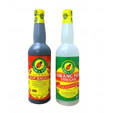 Marca Pina Value Pack (Soy Sauce 750ml + Vinegar 750ml)