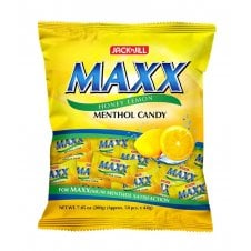 Maxx Honey Lemon Menthol Candy 200g (50 pcs)