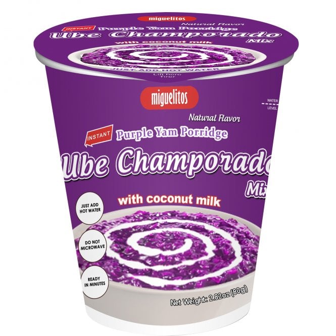 Miguelitos Ube Champorado Mix CUP 80g