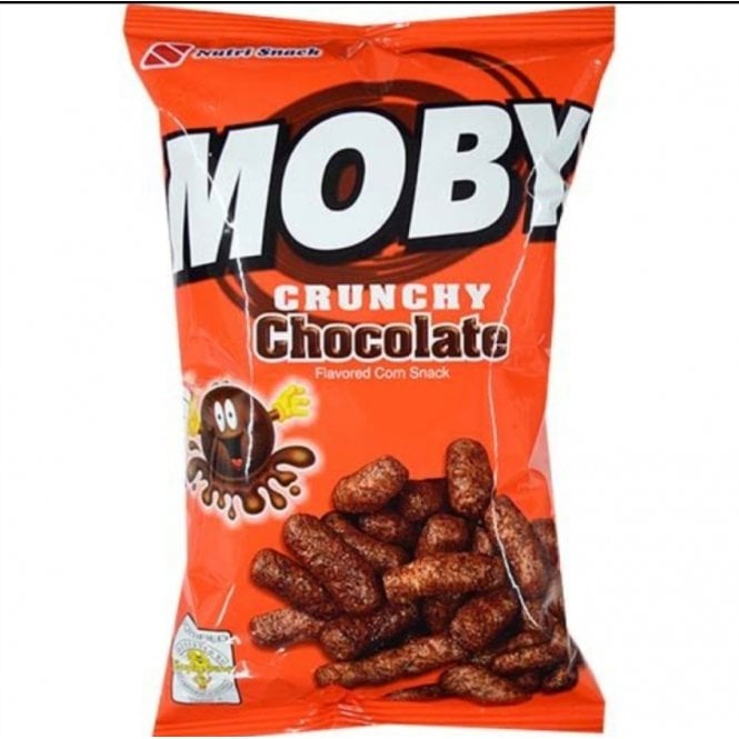Moby Crunchy Chocolate Flavored Corn Snack