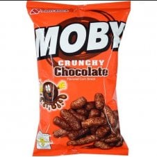 Moby Crunchy Chocolate Flavored Corn Snack