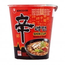 Nongshim Shin Ramyun CUP Noodle Soup 68g (Gourmet Spicy) 