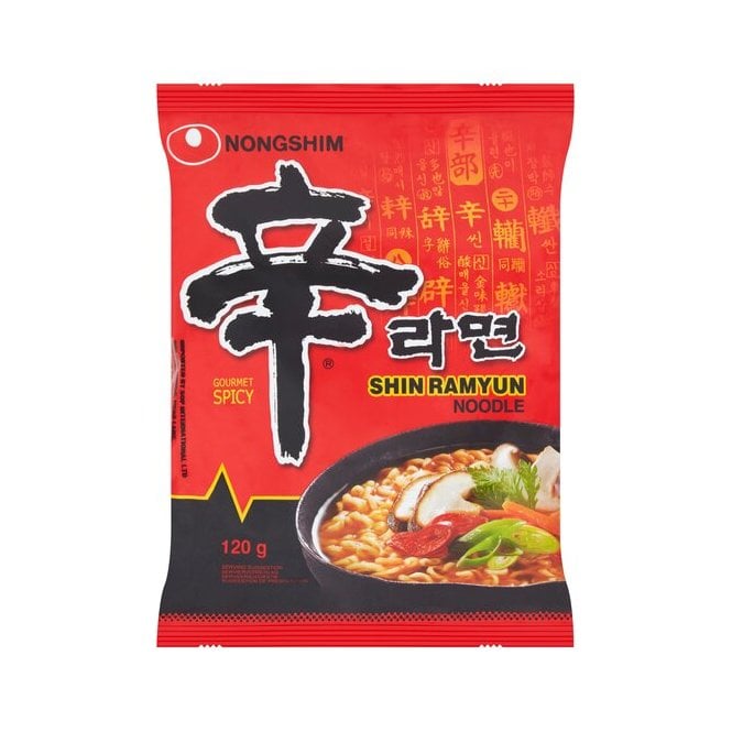 Nongshim Shin Ramyun Noodle Soup 120g (Gourmet Spicy) 
