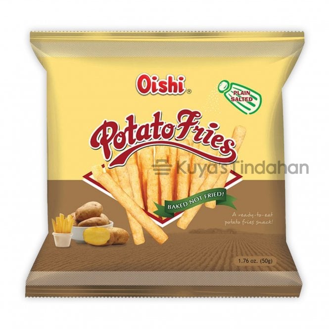 Oishi Potato Fries Plain Salted Flavour 50g