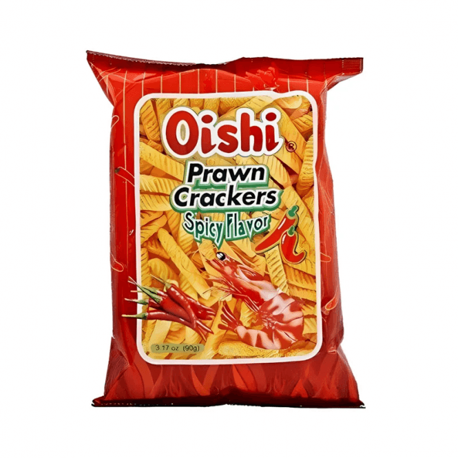 Oishi Prawn Crackers Spicy 90g 