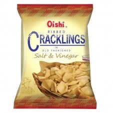 Oishi Ribbed Cracklings Salt & Vinegar (Beer Match) 90g