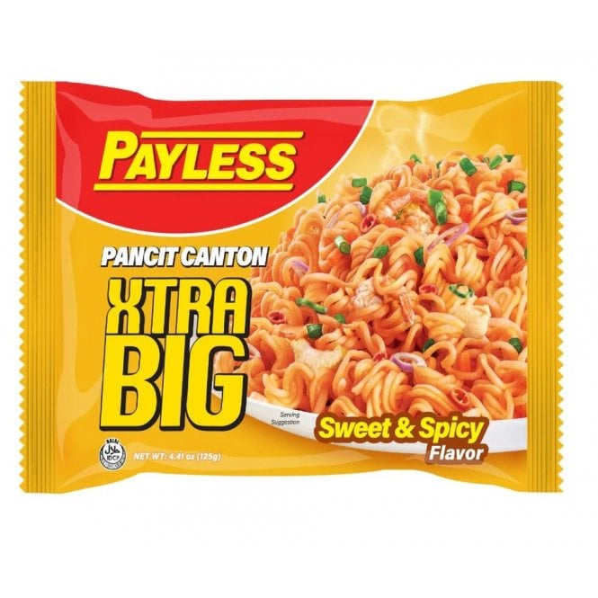 Payless Pancit Canton Xtra Big SWEET & SPICY Flavor 125g
