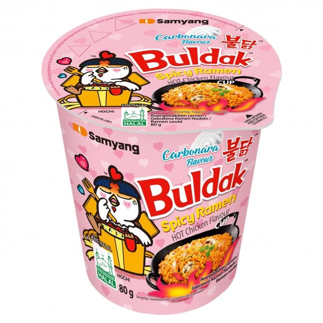 Samyang Buldak Carbonara Hot Chicken Flavor Ramen Cup 80g
