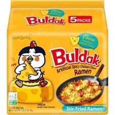 Samyang Buldak Hot Chicken Flavour Ramen Cheese Flavour 140g x 5 Pack
