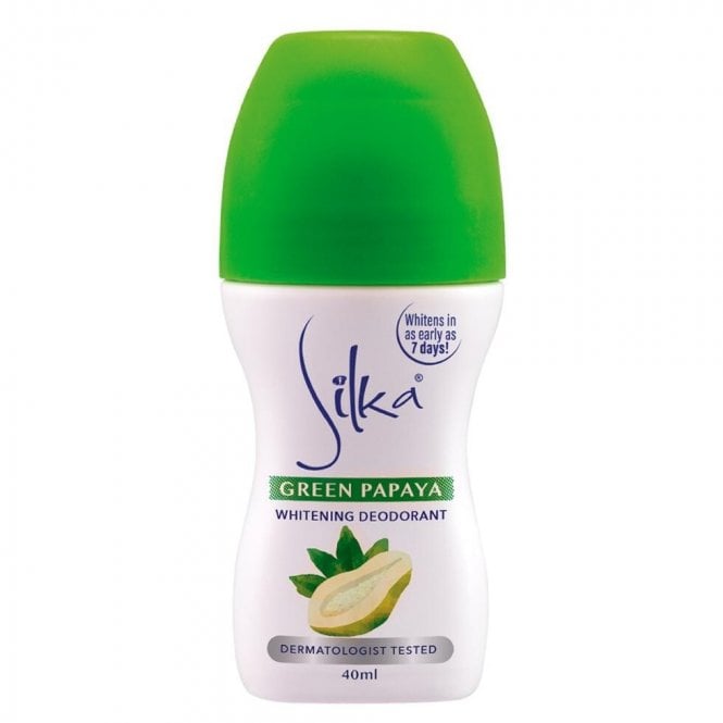 Silka GREEN Papaya Lightening & Brightening Roll-On 40ml