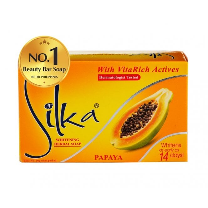 Silka Papaya Skin Lightening & Brightening Soap 135g x 72 (1 case)