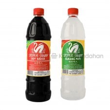 Silver Swan Doble Buenas Pack - Soy Sauce 1ltr & Vinegar 1ltr