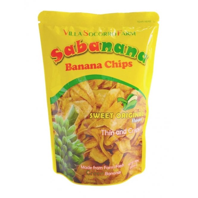 Villa Socorro Farm Sabanana Banana Chips 100g - NEW LOWER PRICE!